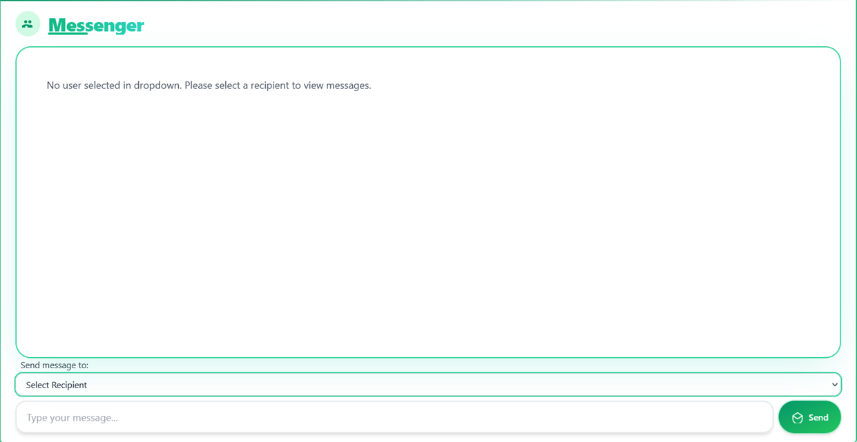 Group messenger interface