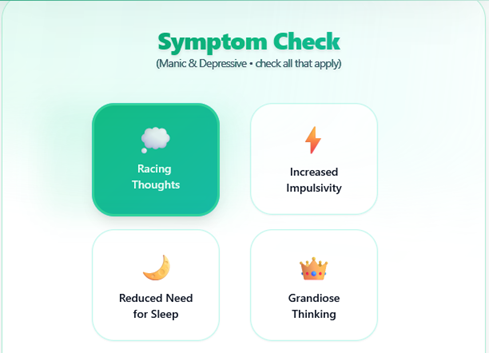 Mood selection example